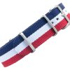multi-striped regimental Ballistic Nylon NATO strap