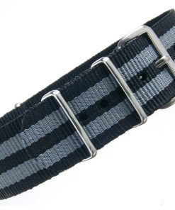Black & Grey Bond Nato Strap