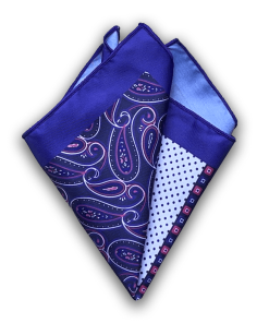 Purple Paisley & Polka Dot