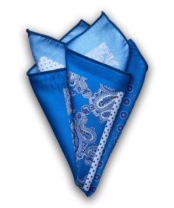 Sky Blue Paisley & Polka Dot