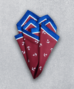 elegant satin pocket square in a rich color, perfect for formal occasions.