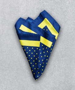 elegant satin pocket square in a rich color, perfect for formal occasions