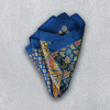 elegant satin pocket square in a rich color, perfect for formal occasions.