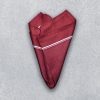 elegant satin pocket square in a rich color, perfect for formal occasions.